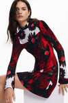 Vestido Nantes_Lacroix, Rojo, M24Wwvk29 Dama Desigual DESIGUAL
