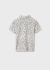 Polo M/C Estampado Blanco Junior Niño Mayoral M6130 MAYORAL