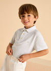 Polo M/C Estampado Beige  Niño Mayoral M3101 MAYORAL