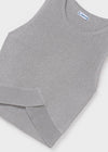 Blusa Top Tejido Rayas Plata Junior Niña Mayoral M6039 MAYORAL