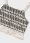 Blusa Top Crochet Musgo Junior Niña Mayoral M6040 MAYORAL