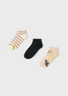 Set 3 Calcetines Combinados Gris Niño Mayoral M10908 MAYORAL