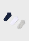 Set 3 Calcetines Lisos Marino Niño Mayoral M10909 MAYORAL