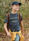 Playera M/C Rayas Midnight Azul Junior Niño Mayoral M6008 MAYORAL