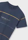 Playera M/C Rayas Midnight Azul Junior Niño Mayoral M6008 MAYORAL