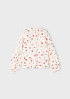 Blusa M/L Punto Bambula Mac-Rojo Niña Mayoral M4003 MAYORAL