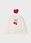 Blusa M/L Con Coletero Mac-Rojo Niña Mayoral M4008 MAYORAL