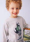 Playera M/L "Wolf" Gris Niño Mayoral M4083 MAYORAL