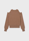 Sueter Cut Out Cacao Vig Junior Niña Mayoral M7312 MAYORAL