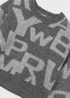 Sueter Jacquard Plomo Vig Junor Niña Mayoral M7316 MAYORAL