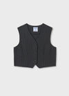 Chaleco Punto Plomo Junior Niña Mayoral M7320 MAYORAL
