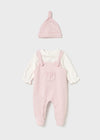 Mameluco Overol Y Gorro Felpa Rosa Baby Bebe Niña Mayoral M2602 MAYORAL