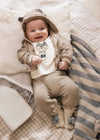 Conjunto Pants Punto Tejido 3 Piezas Cereal Vig  Bebe R/N Mayoral M2608 MAYORAL