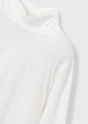 Blusa Cuello Alto Hueso Niña Mayoral M145 MAYORAL