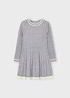 Vestido Tejido Ochos Gris Niña Mayoral M4920 MAYORAL