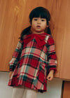 Vestido Cuadro Escoces Rojo Bebe Niña Abelylula M5509 ABEL Y LULA