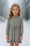 Vestido Tejido Gris De Niña -Bci Boboli T2 M722089 BOBOLI