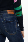 Pantalon Demin Vaquero Acampanado Dama Desigual M25Wwdd09 DESIGUAL