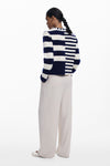 Sueter Rayas Combinadas Marino Blanco Dama Desigual M25Wwjf17 DESIGUAL