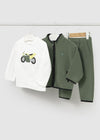 Conjunto Pants Polar Y Camiseta Verde Bebe Niño Mayoral M2837 MAYORAL
