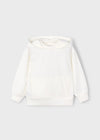 Sudadera Con Gorro Blanco Niño Mayoral M4451 MAYORAL