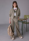 Pantalon Felpa Wide Leg Oliva Junior Niña Mayoral M7579 MAYORAL