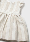 Vestido Rayas  Avellana Bebe Niña Mayoral M1904 MAYORAL