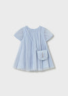 Vestido Tul Con Bolso Cielo Bebe Niña Mayoral M1917 MAYORAL