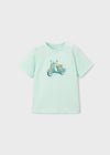 Playera M/C Embossed Vespa Menta Niño Mayoral M3059 MAYORAL
