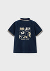 Polo M/C Print Futbol Marino Niño Mayoral M3108 MAYORAL