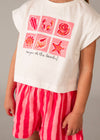 Conjunto Blusa Y Short Felpa Flame Amapola Niña Mayoral M3234 MAYORAL