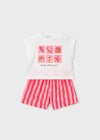 Conjunto Blusa Y Short Felpa Flame Amapola Niña Mayoral M3234 MAYORAL