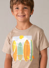 Conjunto 3 Piezas Playera M/C-Tirantes Topo-Peach Niño Mayoral M3603 MAYORAL