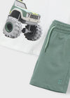Conjunto Short Y Playera  Print Verde Niño Mayoral M3605 MAYORAL