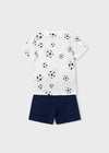 Conjunto Short Y Playera M/C Estampado Marino Niño Mayoral M3607 MAYORAL