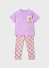 Conjunto Leggings Estampado Lila Niña Mayoral M3727 MAYORAL