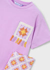 Conjunto Leggings Estampado Lila Niña Mayoral M3727 MAYORAL