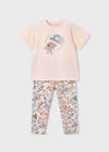 Conjunto Leggings Estampado Salmon Niña Mayoral M3727 MAYORAL