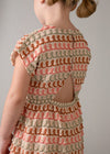 Vestido Algodon Estampado Fantasia Mandarina Niña Mayoral M3930 MAYORAL