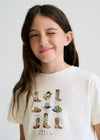 Blusa M/C Grafica Hueso Junior Niña Mayoral M6005 MAYORAL