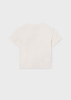 Blusa M/C Grafica Hueso Junior Niña Mayoral M6005 MAYORAL