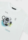 Playera M/C Back Print Blanco Junior Niño Mayoral M6036 MAYORAL