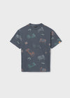 Playera M/C Estampada Plomo Junior Niño Mayoral M6038 MAYORAL
