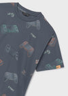 Playera M/C Estampada Plomo Junior Niño Mayoral M6038 MAYORAL