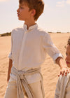 Camisa M/L Cuello Mao Piedra Junior Niño Mayoral M6176 MAYORAL