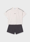 Conjunto Short Punto Viscosa Antracita Junior Niña Mayoral M6209 MAYORAL