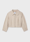 Chaqueta Chic Plana Gabardina Arena Junior Niña Mayoral M6405 MAYORAL