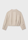 Chaqueta Chic Plana Gabardina Arena Junior Niña Mayoral M6405 MAYORAL
