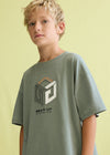 Conjunto Short Algodon Embossed Laurel Junior Niño Mayoral M6690 MAYORAL