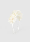 Diadema Flores Tul Crudo Mayoral M10154 MAYORAL